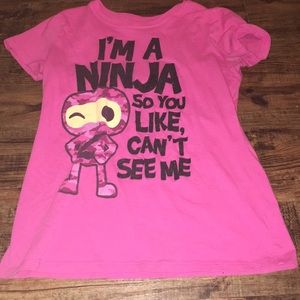 Pink ninja shirt